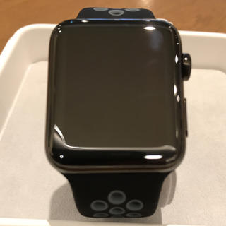アップルウォッチ(Apple Watch)のApple Watch series2 42mm ブラックステンレス(腕時計(デジタル))