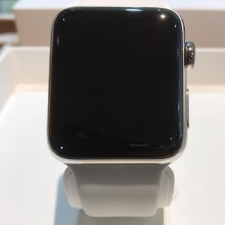 アップルウォッチ(Apple Watch)のApple Watch series3 42mm セルラー ステンレスモデル(腕時計(デジタル))