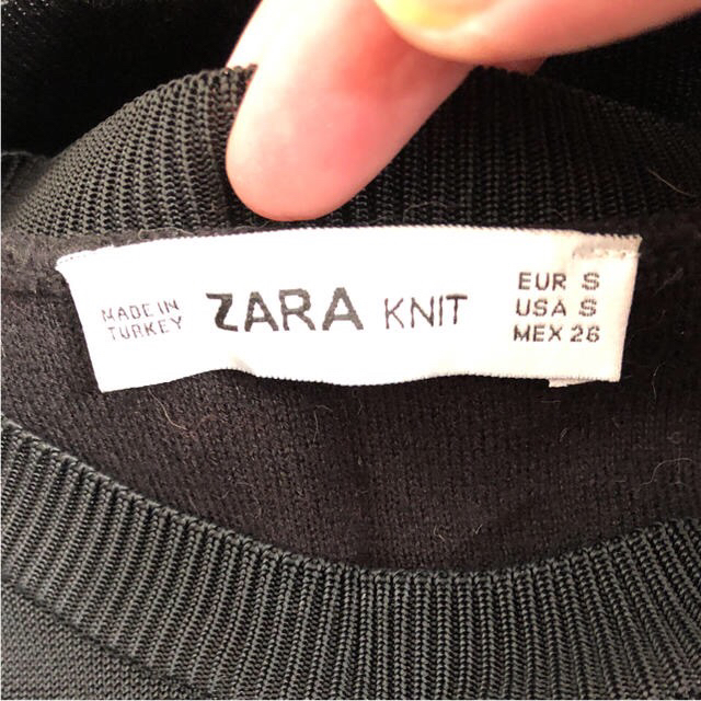 ZARA(ザラ)のZARA★ブラックニット レディースのトップス(ニット/セーター)の商品写真