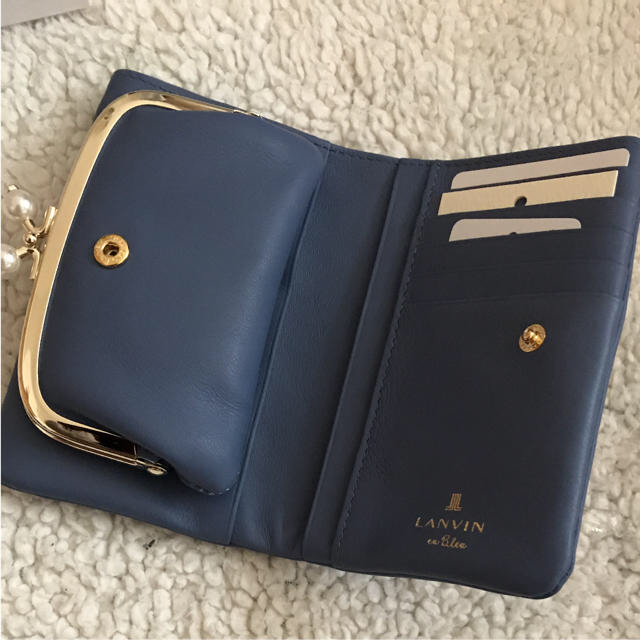 LANVIN en Bleu(ランバンオンブルー)のmy.s様専用 ランバンオンブルーがま口財布 ブルー レディースのファッション小物(財布)の商品写真