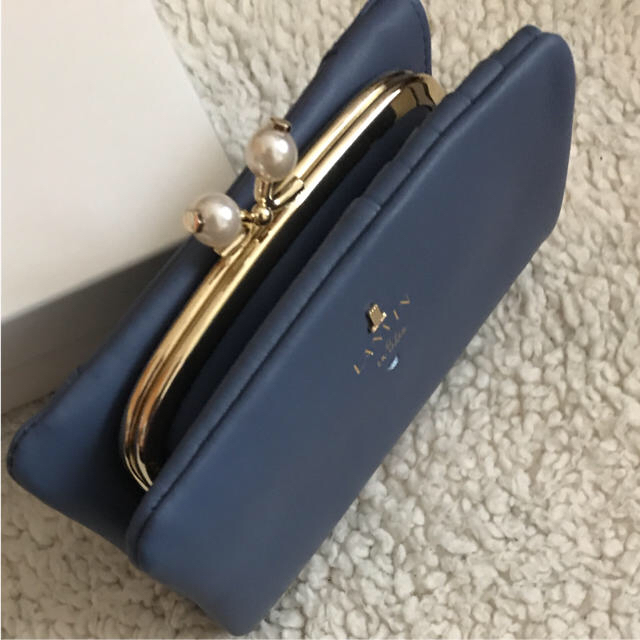 LANVIN en Bleu(ランバンオンブルー)のmy.s様専用 ランバンオンブルーがま口財布 ブルー レディースのファッション小物(財布)の商品写真