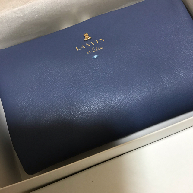 LANVIN en Bleu(ランバンオンブルー)のmy.s様専用 ランバンオンブルーがま口財布 ブルー レディースのファッション小物(財布)の商品写真