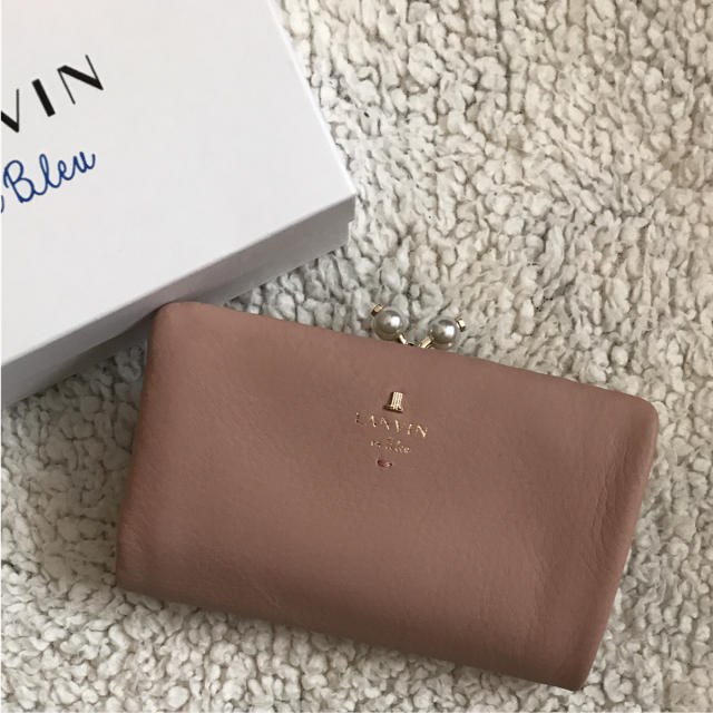 LANVIN en Bleu(ランバンオンブルー)のにゃーご様専用 ランバンオンブルーがま口財布 ピンク レディースのファッション小物(財布)の商品写真