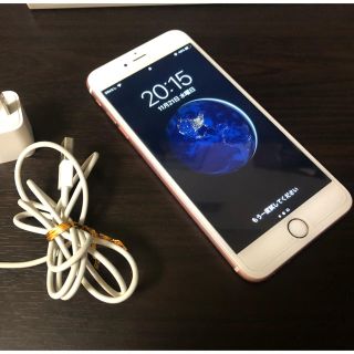 アイフォーン(iPhone)のSIMフリー iphone 6s plus 64gb ピンク 美品 傷無し(スマートフォン本体)