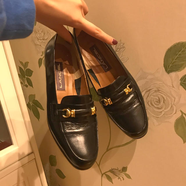 vintage  LANCEL ランセル 革靴 レザー ヴィンテージ ローファーレディース