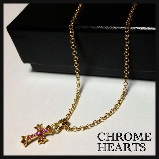 スペシャルオファ Chrome Hearts - クロムハーツ クロスベビーファットピンク ネックレス