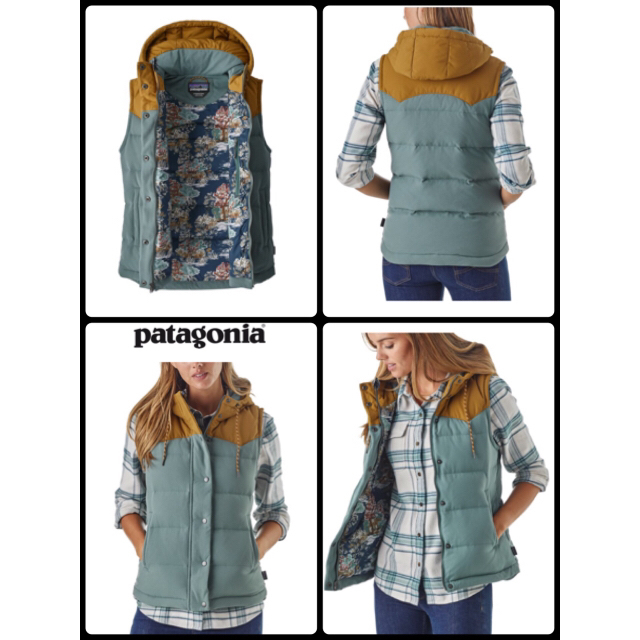 patagonia(パタゴニア)の★Patagonia パタゴニア★ビビーフーテッドベスト XSサイズ レディースのジャケット/アウター(ダウンベスト)の商品写真