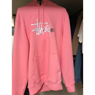 ステューシー(STUSSY)のstussy パーカー ピンク (パーカー)