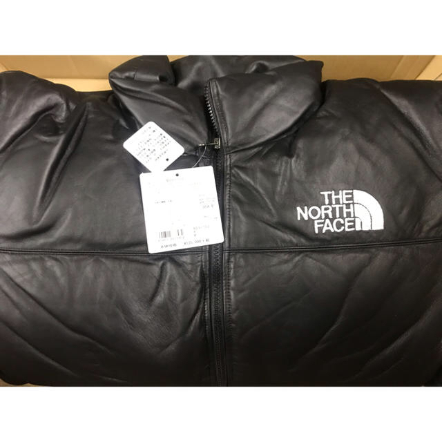 新品 Mサイズsupreme north face leather nuptse