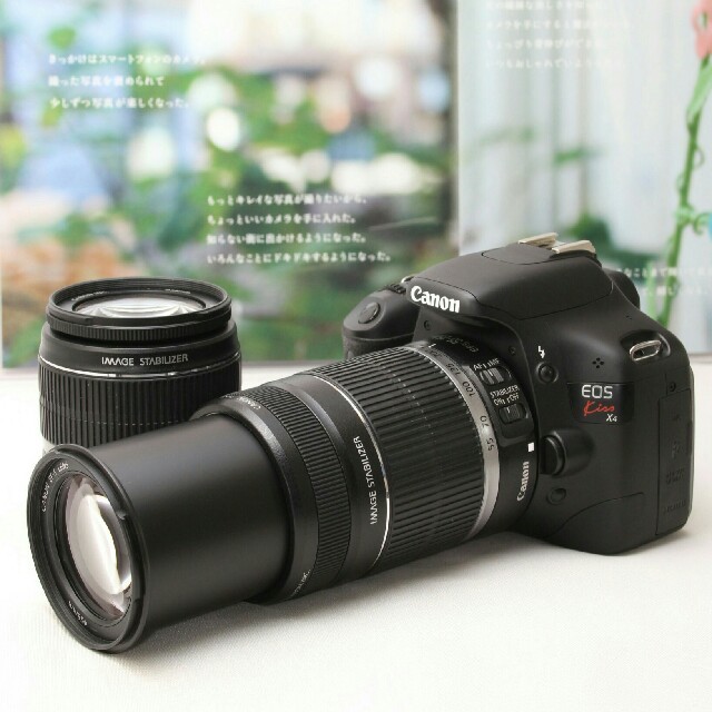 高い 高画質&超望遠レンズでド迫力撮影 Canon EOS Kiss X スマホ/家電