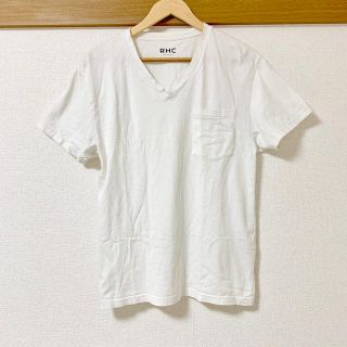 ロンハーマン(Ron Herman)のRHC ロンハーマン オリジナル 白 Tシャツ Sサイズ Ｖネック ポケット (Tシャツ/カットソー(半袖/袖なし))