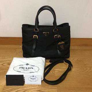 プラダ(PRADA)の【新品未使用】プラダ バック 黒 ナイロン(ハンドバッグ)