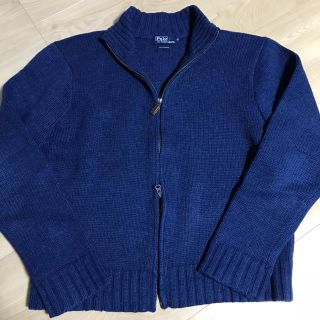 ポロラルフローレン(POLO RALPH LAUREN)のポロラルフローレン フルジップセーター ブルー サイズLL!!(ニット/セーター)