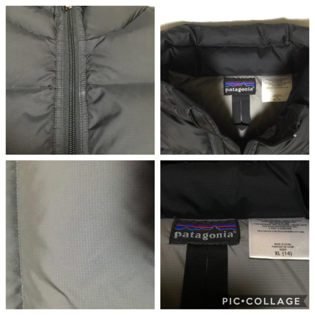 patagonia(パタゴニア)の【送料込】美品  patagonia パタゴニア キッズダウン XL キッズ/ベビー/マタニティのキッズ服男の子用(90cm~)(ジャケット/上着)の商品写真