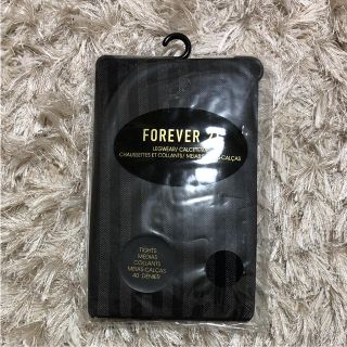 フォーエバートゥエンティーワン(FOREVER 21)の新品未使用 ストライプストッキング(タイツ/ストッキング)