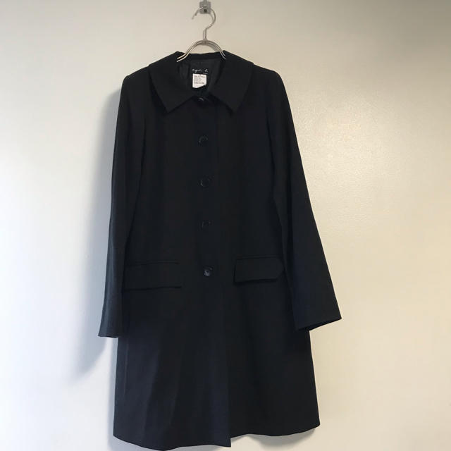 agnes b.(アニエスベー)の◆Agnes.b◆ Black Coat for Ladies レディースのジャケット/アウター(ロングコート)の商品写真