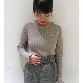 ミスティック(mystic)の【美品】♥︎︎mystic Omekashi ラメ混 ニットプルオーバー♥︎︎(ニット/セーター)