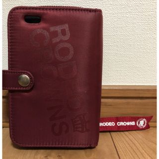 ロデオクラウンズ(RODEO CROWNS)のRODEO  CROWNS  携帯ケース  小銭＆カード入れ付き(iPhoneケース)