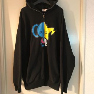 アベイシングエイプ(A BATHING APE)のBAPE BABY MILO KAWS エイプ カウズ 00's ジップパーカー(パーカー)