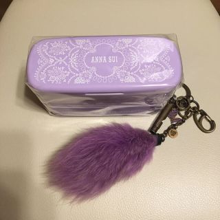 アナスイ(ANNA SUI)のANNA SUI(アナスイ)ファーチャーム+新品未使用☆弁当箱♪ショッパー(チャーム)