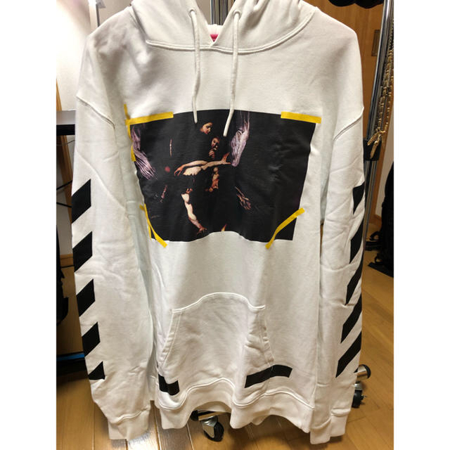 値下げ可能！  off-white プリント パーカー L