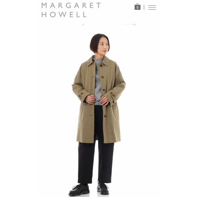 MARGARET HOWELL(マーガレットハウエル)のMHL ステンカラーコート レディースのジャケット/アウター(ロングコート)の商品写真