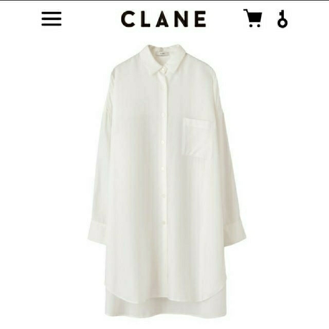 【新品】CLANE クラネ / SIDE SLIT BIG SHIRT