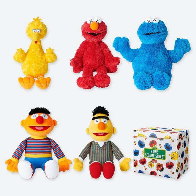 SESAME STREET(セサミストリート)のユニクロ カウズ セサミストリート コンプリートボックス UNIQLO KAWS エンタメ/ホビーのおもちゃ/ぬいぐるみ(ぬいぐるみ)の商品写真