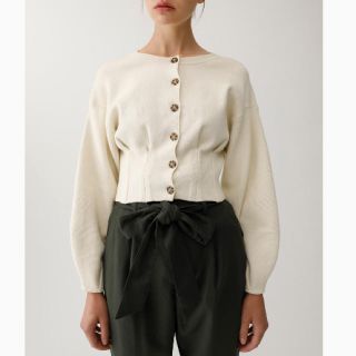 マウジー(moussy)の今季完売♡MOUSSY WAIST TUCK カーディガン♡新品未使用タグ付き(カーディガン)