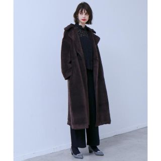 アバハウス(ABAHOUSE)の完売商品 まめ柴起毛ロングWコート マイセルフアバハウス(ロングコート)