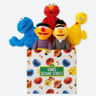 セサミストリート(SESAME STREET)の最安値UNIQLO KAWS SESAME STREET 新品未開封 ボックス(ぬいぐるみ)