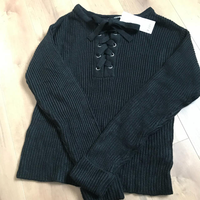 PAGEBOY(ページボーイ)の新品♡ページボーイ★ニット★レースアップ レディースのトップス(ニット/セーター)の商品写真