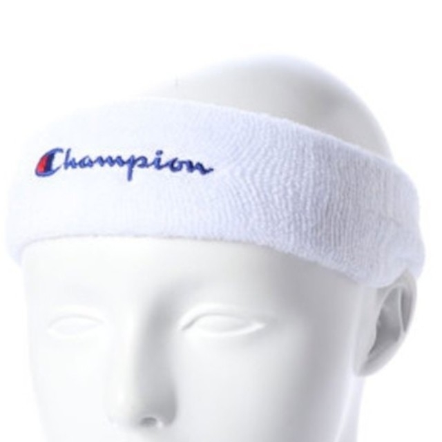Champion(チャンピオン)の新品 F Champion basketball hair band ホワイト レディースのヘアアクセサリー(ヘアバンド)の商品写真