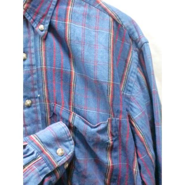 PENDLETON(ペンドルトン)のペンドルトンブルーネルシャツUSA古着アメカジ一点物M  メンズのトップス(シャツ)の商品写真