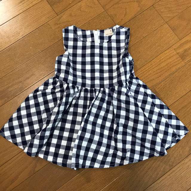 petit main(プティマイン)のプティマイン ギンガムチェックワンピース 80cm キッズ/ベビー/マタニティのベビー服(~85cm)(ワンピース)の商品写真