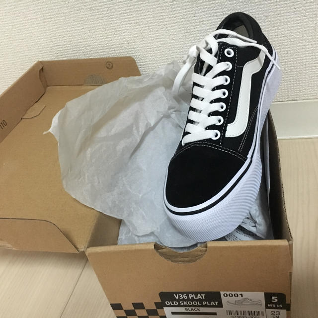 VANS オールドスクール 厚底 キャンバス地