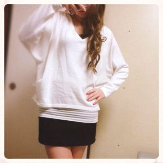 セシルマクビー(CECIL McBEE)の重ね着風トップス&もこもこトップス(Tシャツ(長袖/七分))