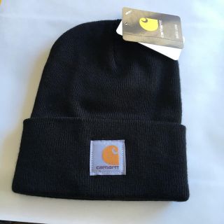 カーハート(carhartt)の送料無料!カーハート ニットキャップ ブラック 黒 新品【BK4】(ニット帽/ビーニー)