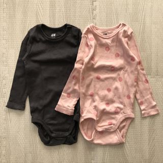 エイチアンドエム(H&M)の¨̮⑅ H&M ボディスーツ ロンパース 肌着 70 女の子(肌着/下着)