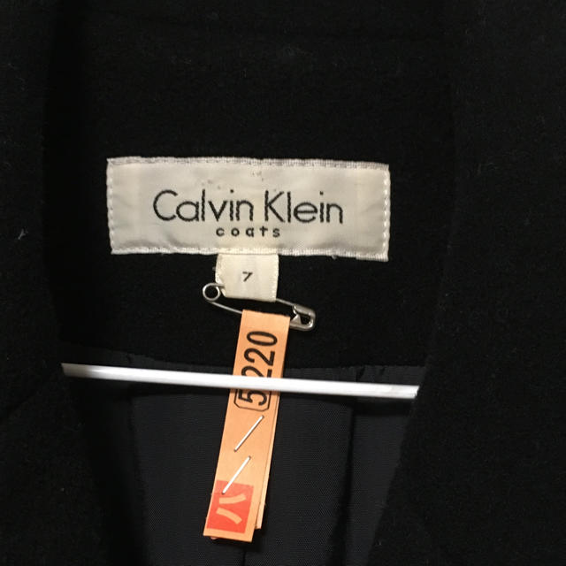 Calvin Klein(カルバンクライン)のカルバンクラインカシミヤコート黒 レディースのジャケット/アウター(ロングコート)の商品写真