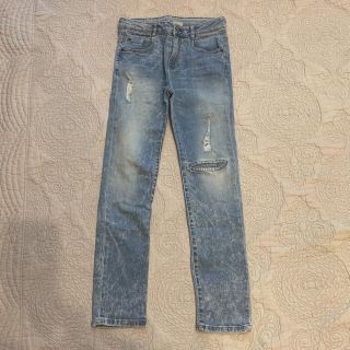 ザラキッズ(ZARA KIDS)のZARA ダメージデニム ジーンズ 140 9/10 (パンツ/スパッツ)