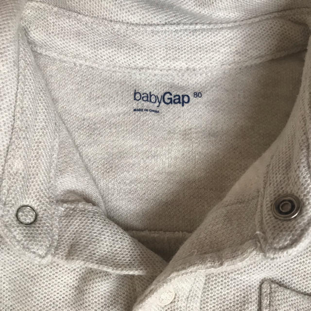 GAP(ギャップ)のギャップGAPベビー80長袖ポロシャツ キッズ/ベビー/マタニティのベビー服(~85cm)(シャツ/カットソー)の商品写真