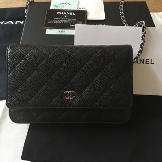 シャネル(CHANEL)のお値下げ！希少！シルバー金具のCHANELチェーンウォレット(財布)