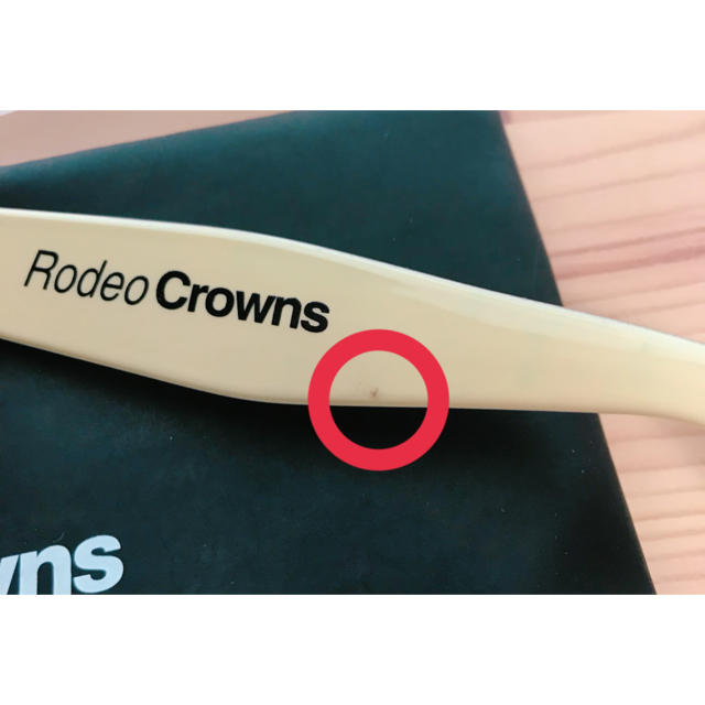 RODEO CROWNS(ロデオクラウンズ)のRODEO CROWNS だてメガネ レディースのファッション小物(サングラス/メガネ)の商品写真