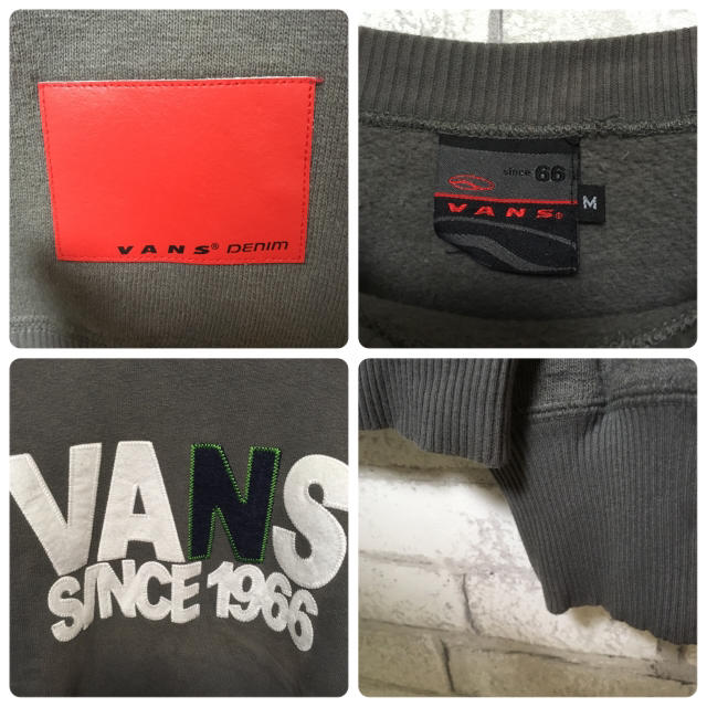 VANS(ヴァンズ)の【90s】VANS ビック刺繍入りスウェットレッドパッチ付 Mサイズ メンズのトップス(スウェット)の商品写真