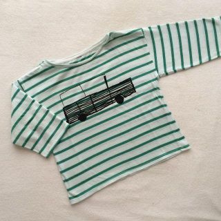 ボボチョース(bobo chose)のbobo choses 2-3y 車 カットソー トップス ロンT 90 100(Tシャツ/カットソー)