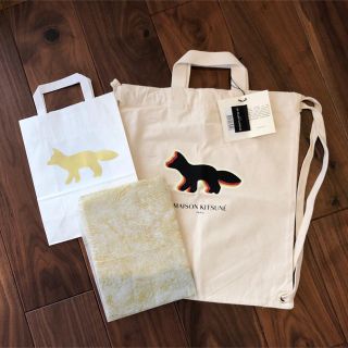 メゾンキツネ(MAISON KITSUNE')のプレゼントに◎ メゾンキツネ   トートバック リュック 新品未使用(トートバッグ)