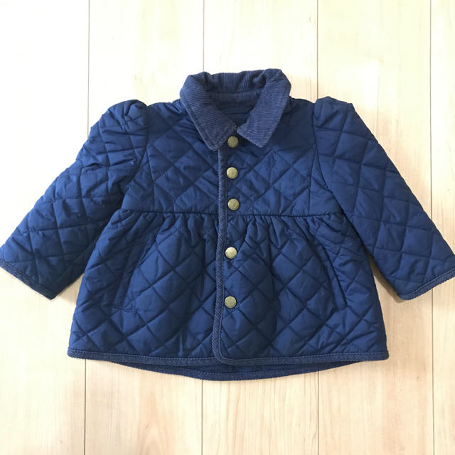 Ralph Lauren(ラルフローレン)のラルフローレン 女の子 キンティングコート ネイビー キッズ/ベビー/マタニティのベビー服(~85cm)(ジャケット/コート)の商品写真