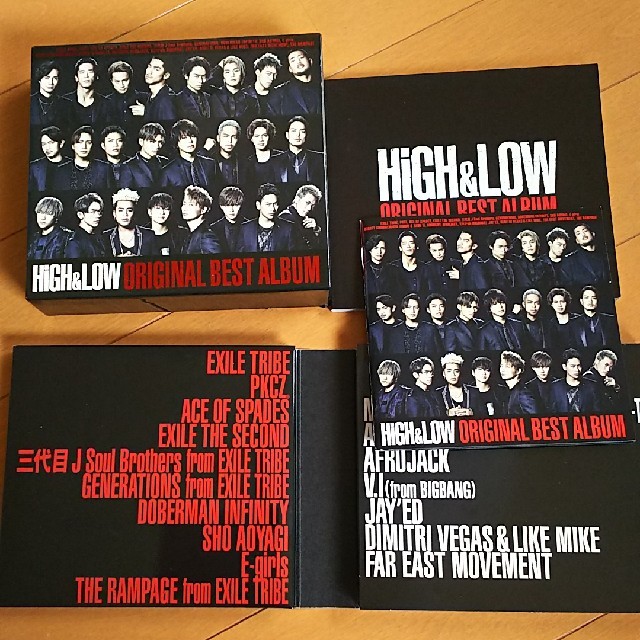 EXILE TRIBE(エグザイル トライブ)のHiGH&LOW ORIGINAL BEST ALBUM ３枚組 エンタメ/ホビーのCD(ポップス/ロック(邦楽))の商品写真
