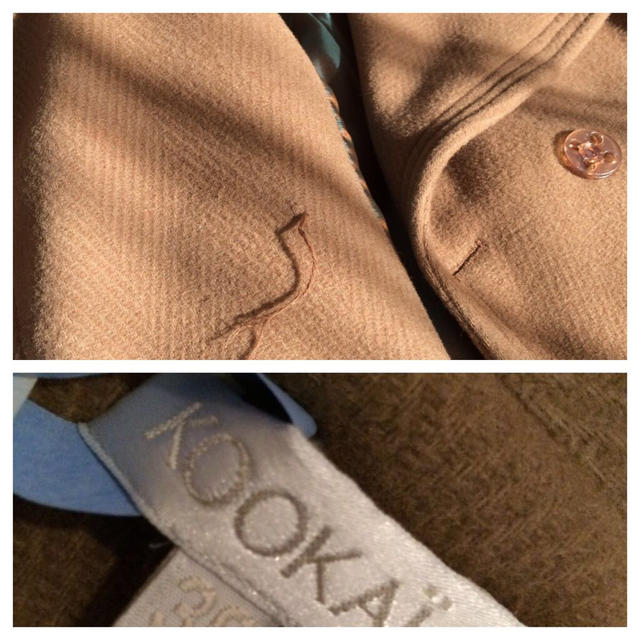 KOOKAI(クーカイ)のKOOKAI ベージュ ガウンコート レディースのジャケット/アウター(ロングコート)の商品写真